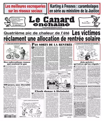 Le Canard Enchaîné N°5311 Du 24 Août 2022