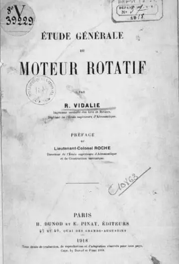 Étude générale du moteur rotatif