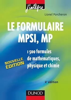 Le Formulaire MPSI,MP