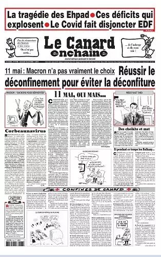 Le canard enchaîné N° 5188 du Mercredi 15 avril 2020